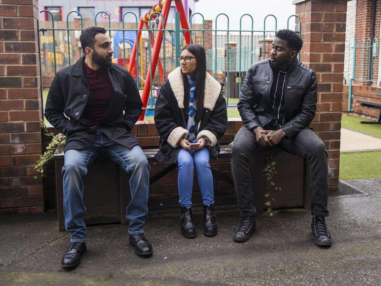 Asha with TrueMan67 and Banditman on Coronation Street on April 24, 2024