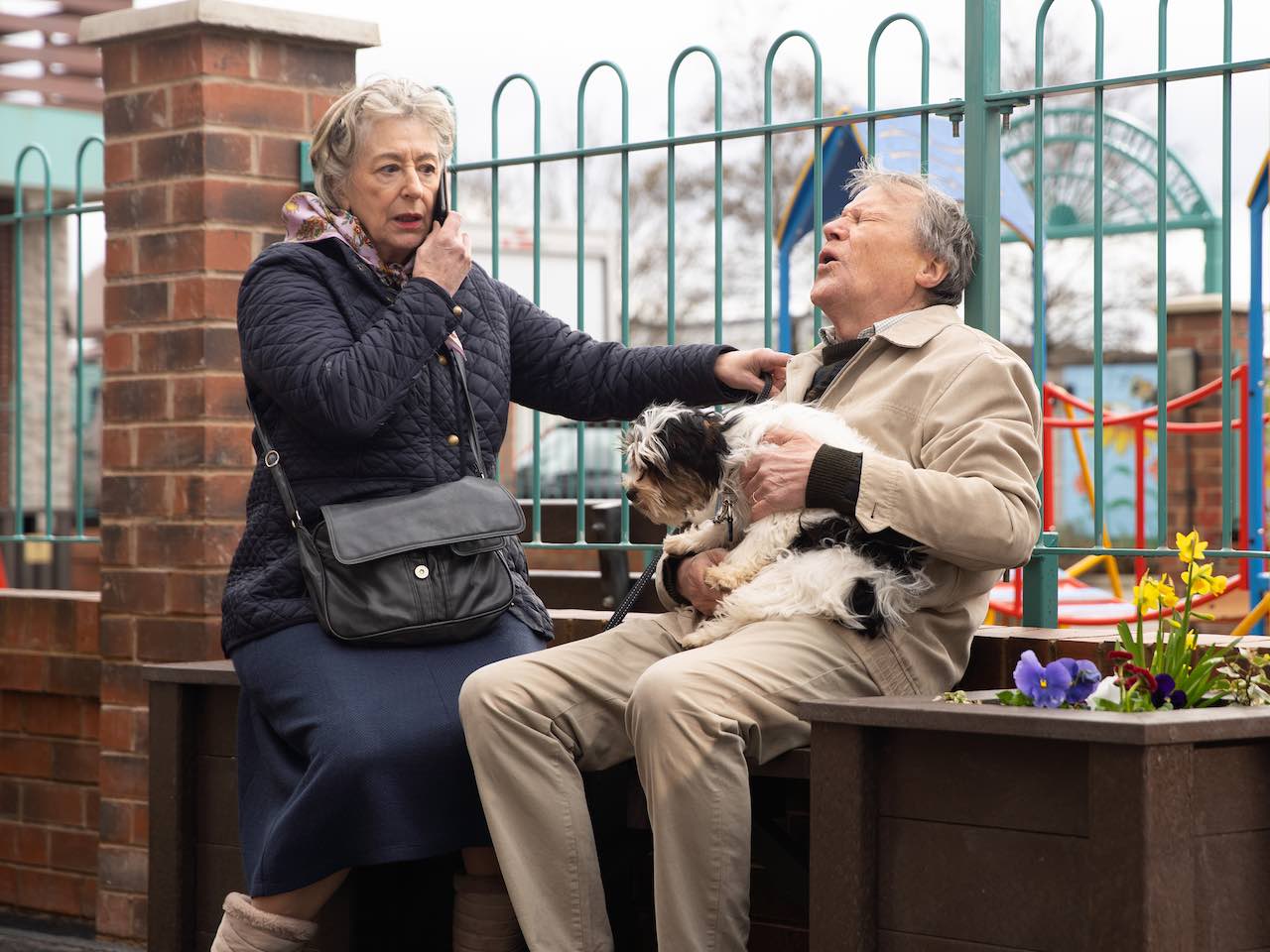 Evelyn helps Roy on Coronation Street on May 26, 2023