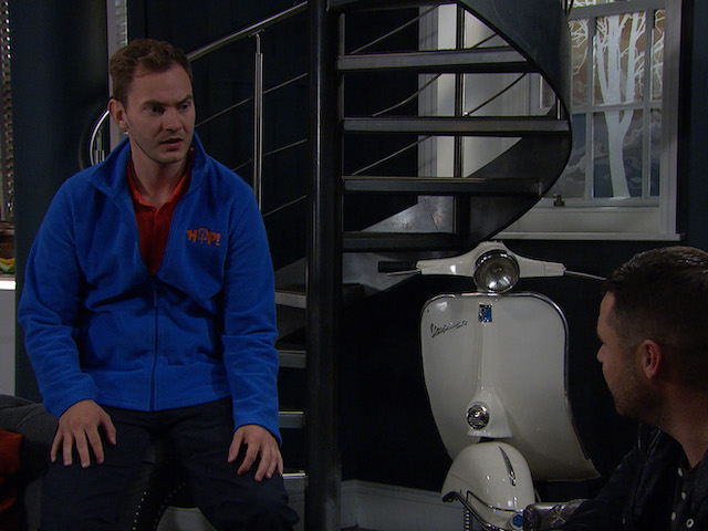 Ben and Aaron on Emmerdale on November 10, 2021