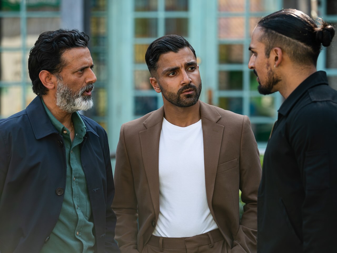 Nish, Vinny and Ravi on EastEnders on October 23, 2024