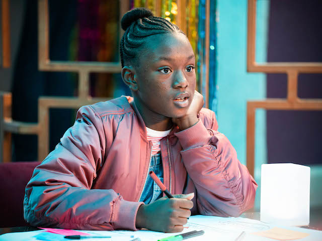 Kioni on EastEnders on December 3, 2021