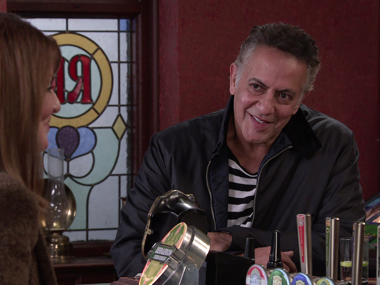 Dev and Linda on Coronation Street on February 18, 2022