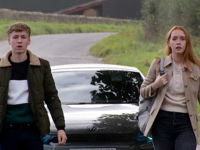 Noah and Chloe on Emmerdale on November 18, 2021