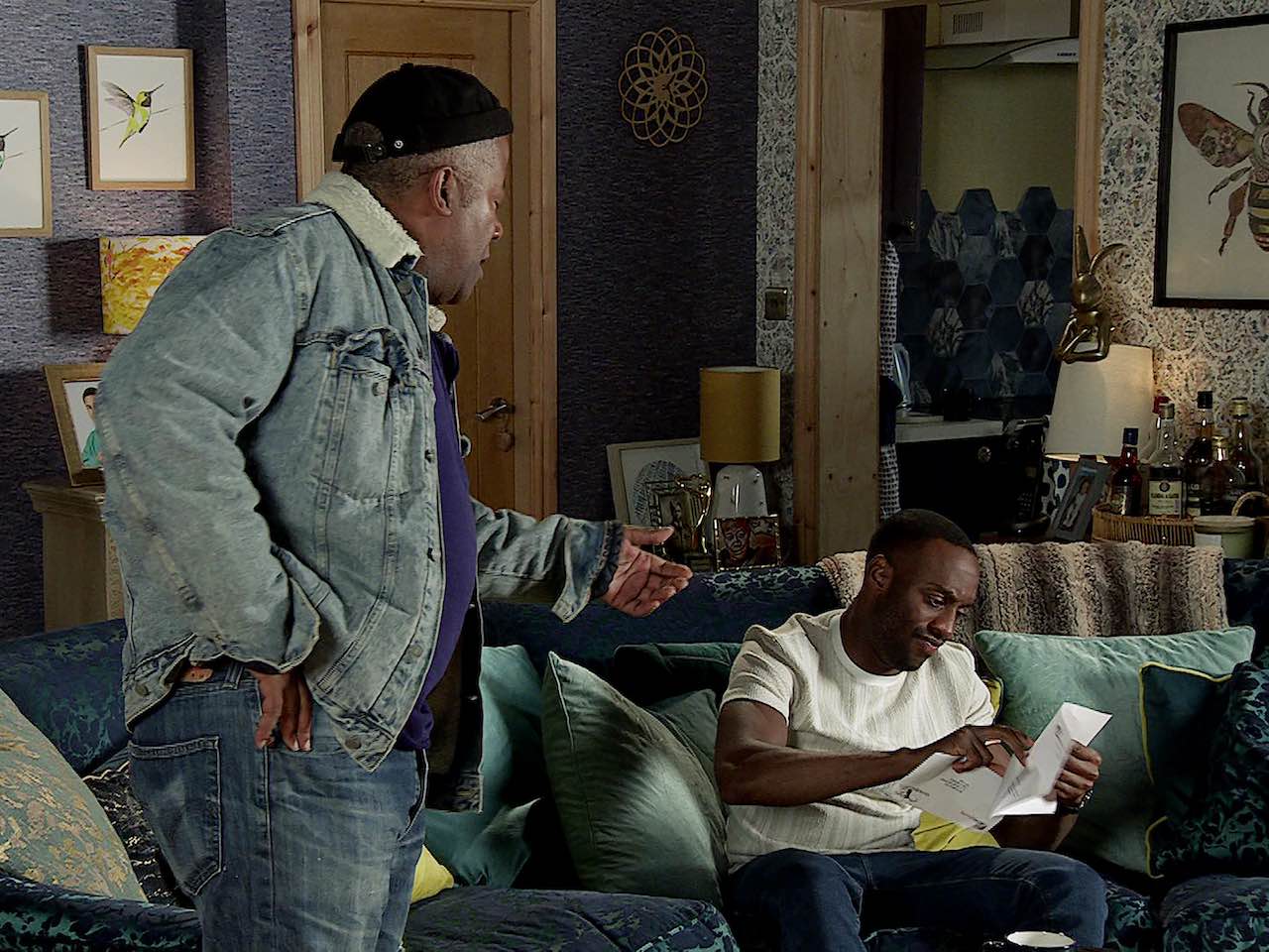 Michael and Ed on Coronation Street on November 24, 2023