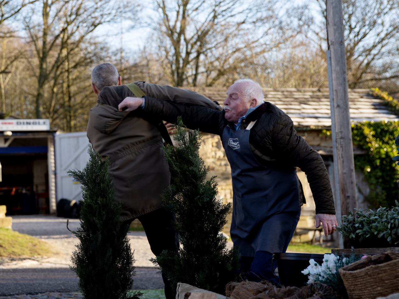 Pollard and Sam on Emmerdale on February 23, 2023