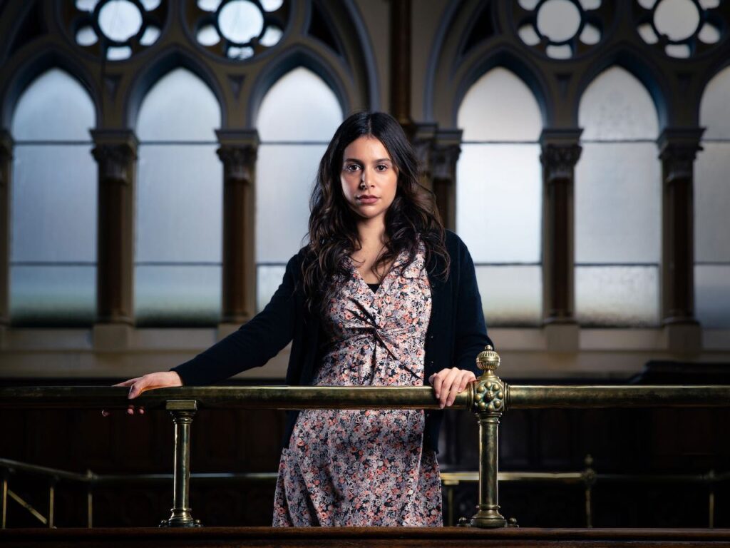 Meena Jutla in court on Emmerdale on April 11, 2022