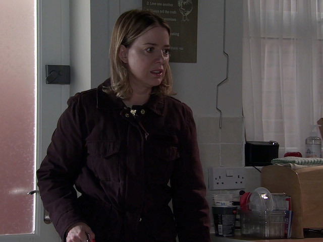Abi on Coronation Street on October 11, 2021