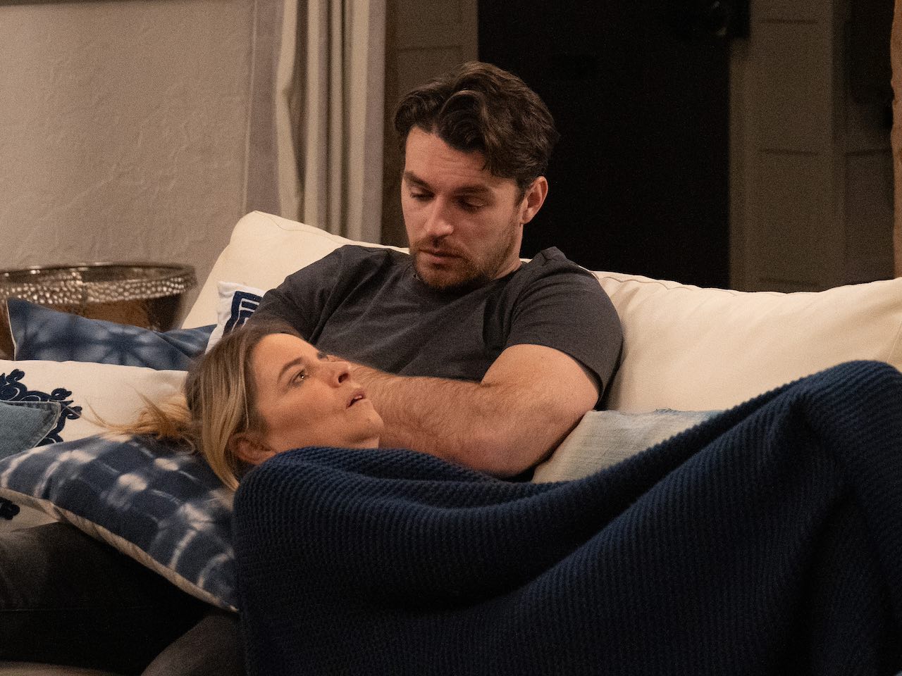 Charity and Mack on Emmerdale on March 11, 2024