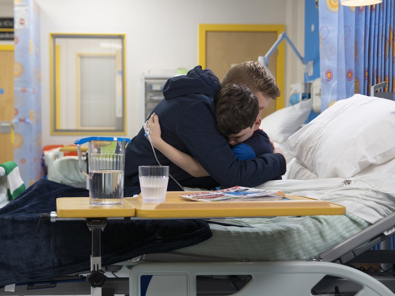 Chesney and Joseph on Coronation Street on January 22, 2024