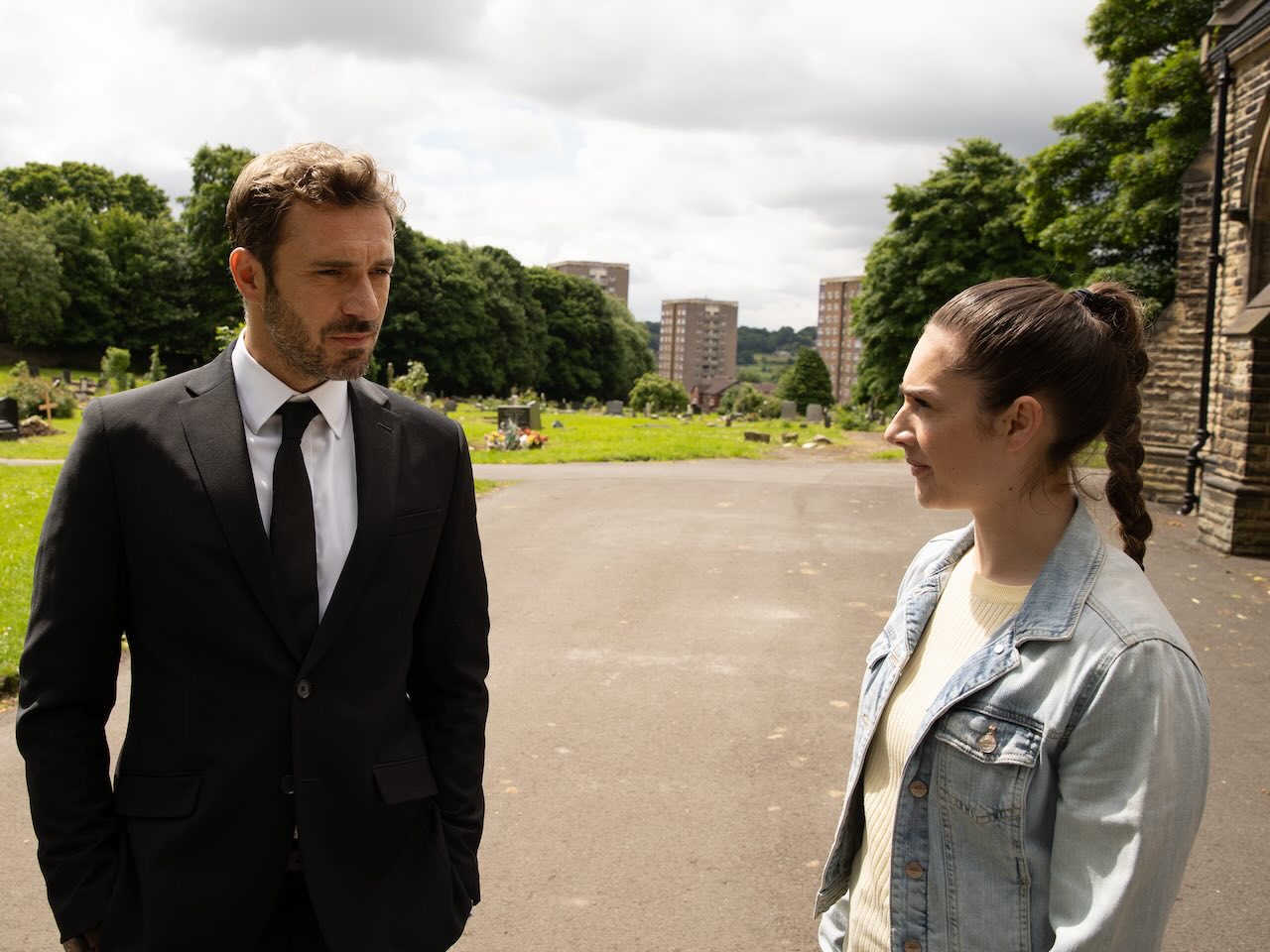 Victoria and John on Emmerdale on August 8, 2024