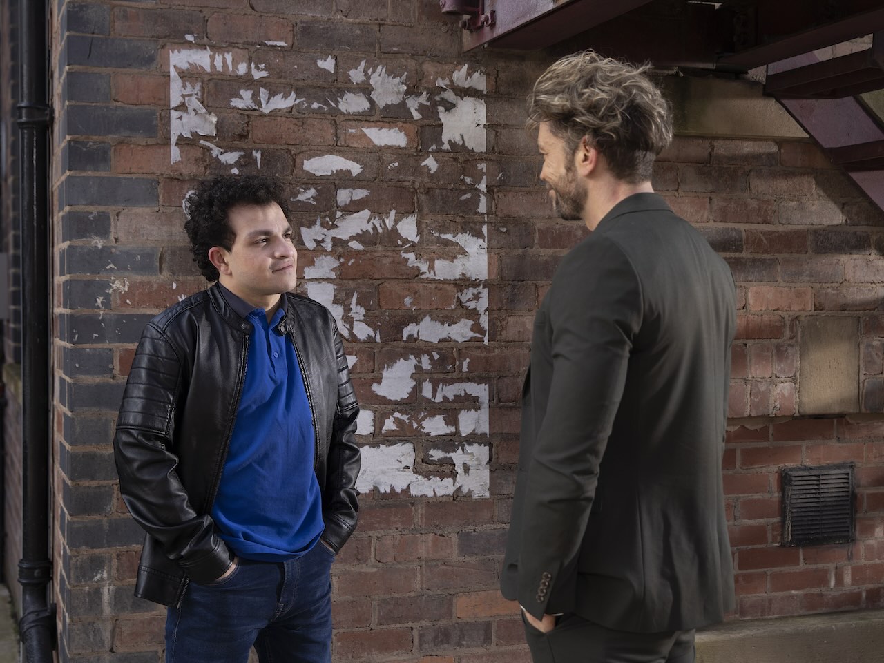 Simon and Rowan on Coronation Street on May 20, 2024