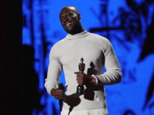 Stormzy at the Brit Awards in London on February 18, 2020
