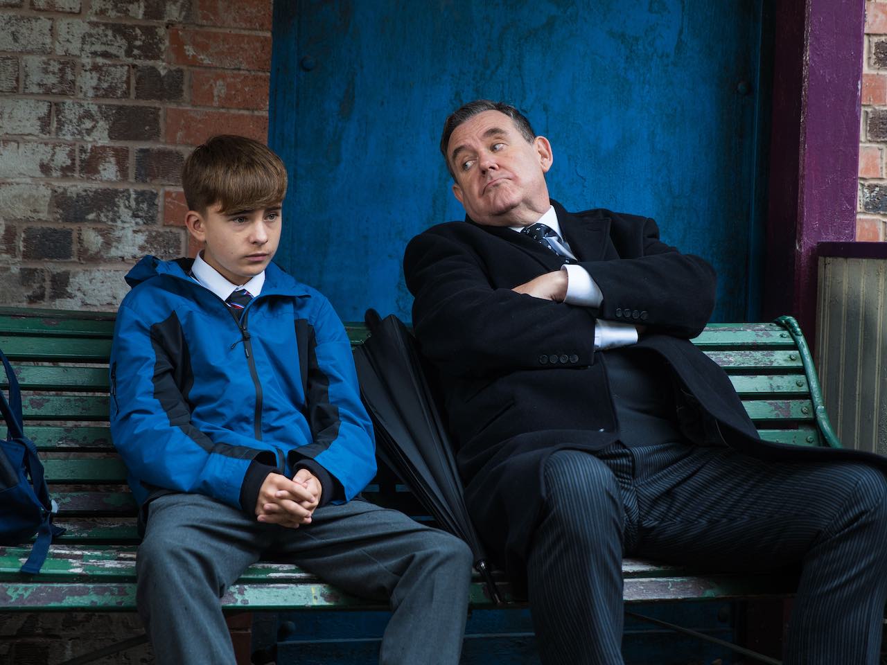 George and Liam on Coronation Street on November 29, 2023