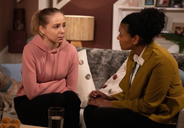 Belle and Rachel on Emmerdale on June 24, 2024