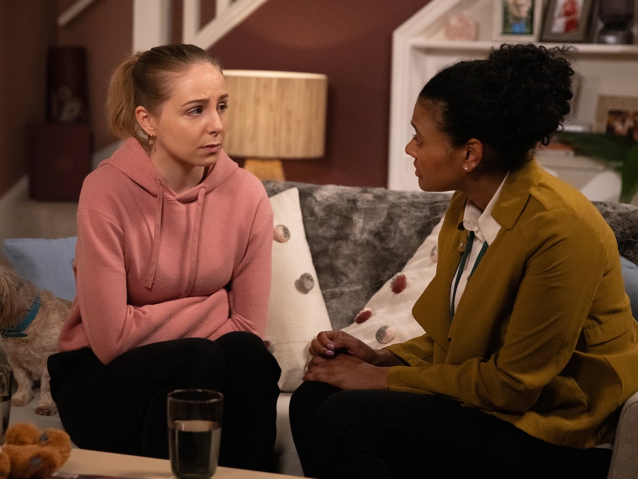 Belle and Rachel on Emmerdale on June 24, 2024