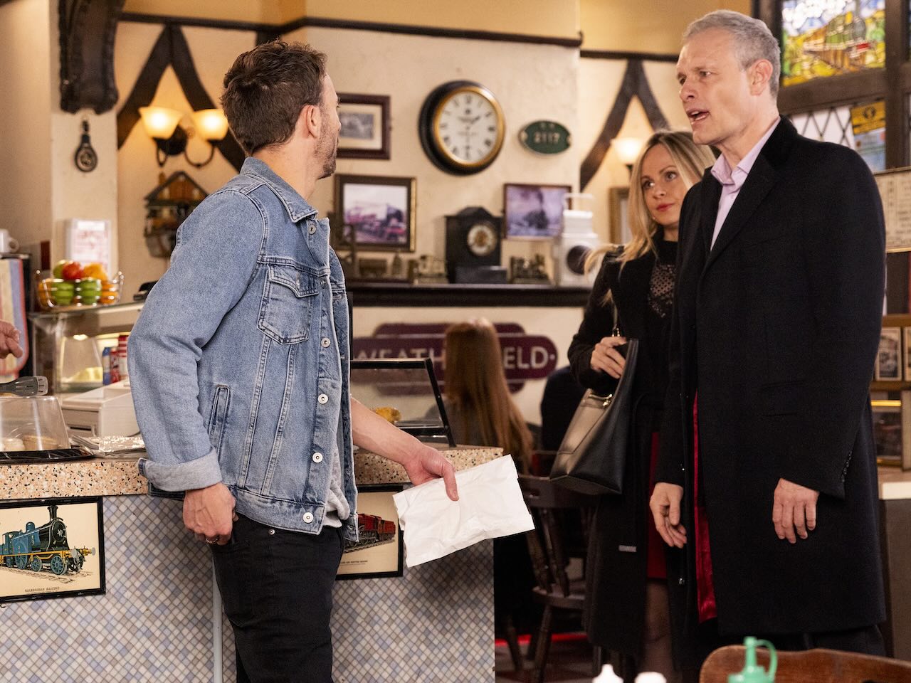 David, Sarah and Nick on Coronation Street on February 5, 2025
