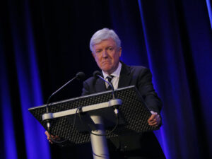Tony Hall in London on February 25, 2016