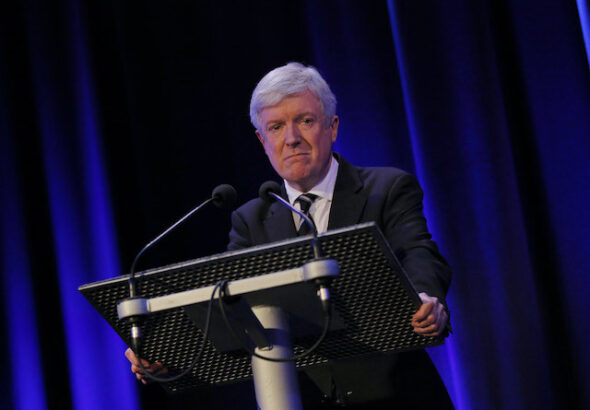 Tony Hall in London on February 25, 2016