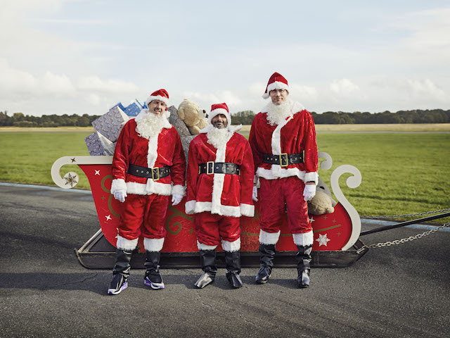 Paddy McGuinness, Chris Harris and Freddie Flintoff in Top Gear: Driving Home for Christmas