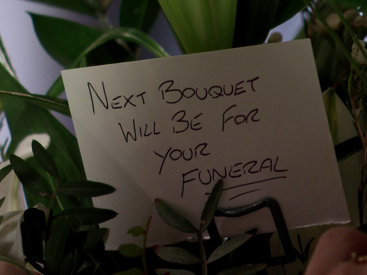A threatening message on Coronation Street on February 9, 2022