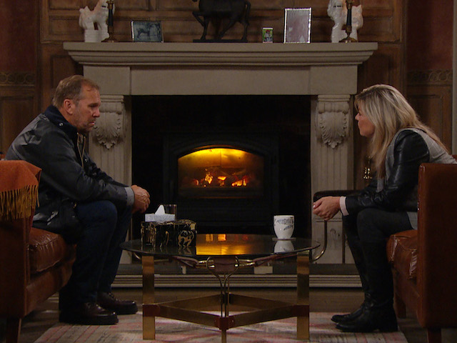 Will and Kim on Emmerdale on October 14, 2021