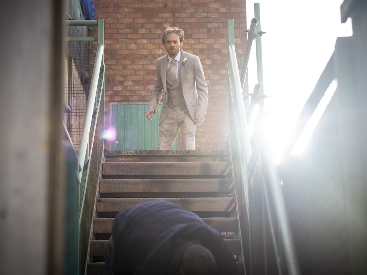 David and Adam on Coronation Street on December 25, 2024