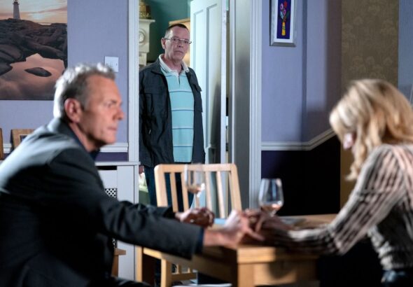 Ian, David and Cindy on EastEnders on October 8, 2024