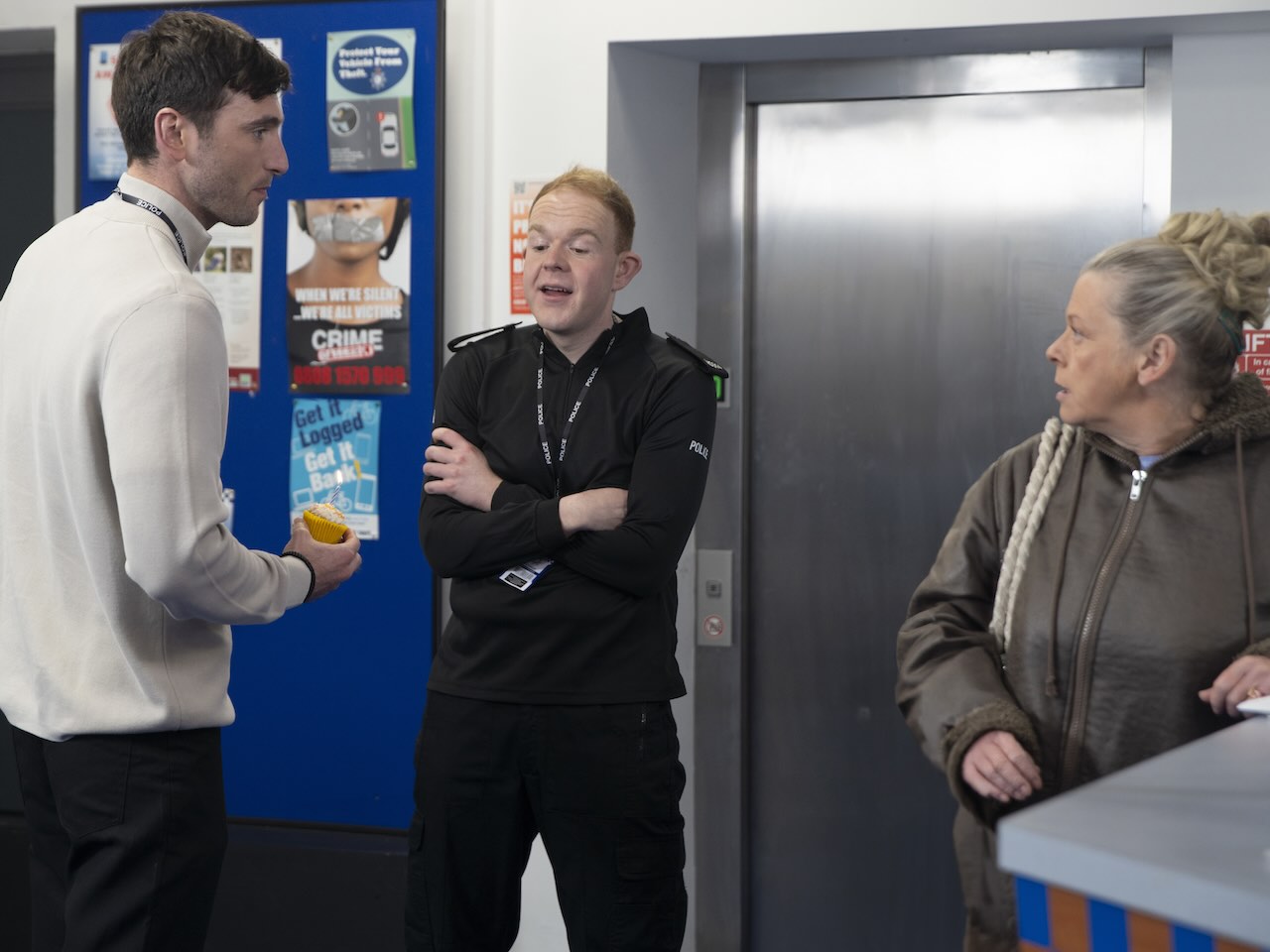 Kit, Craig and Bernie on Coronation Street on May 20, 2024