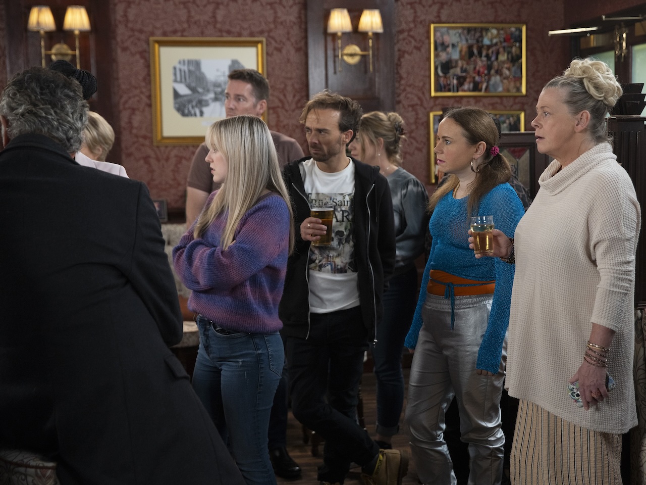 Summer, David, Gemma and Bernie on Coronation Street on November 6, 2024