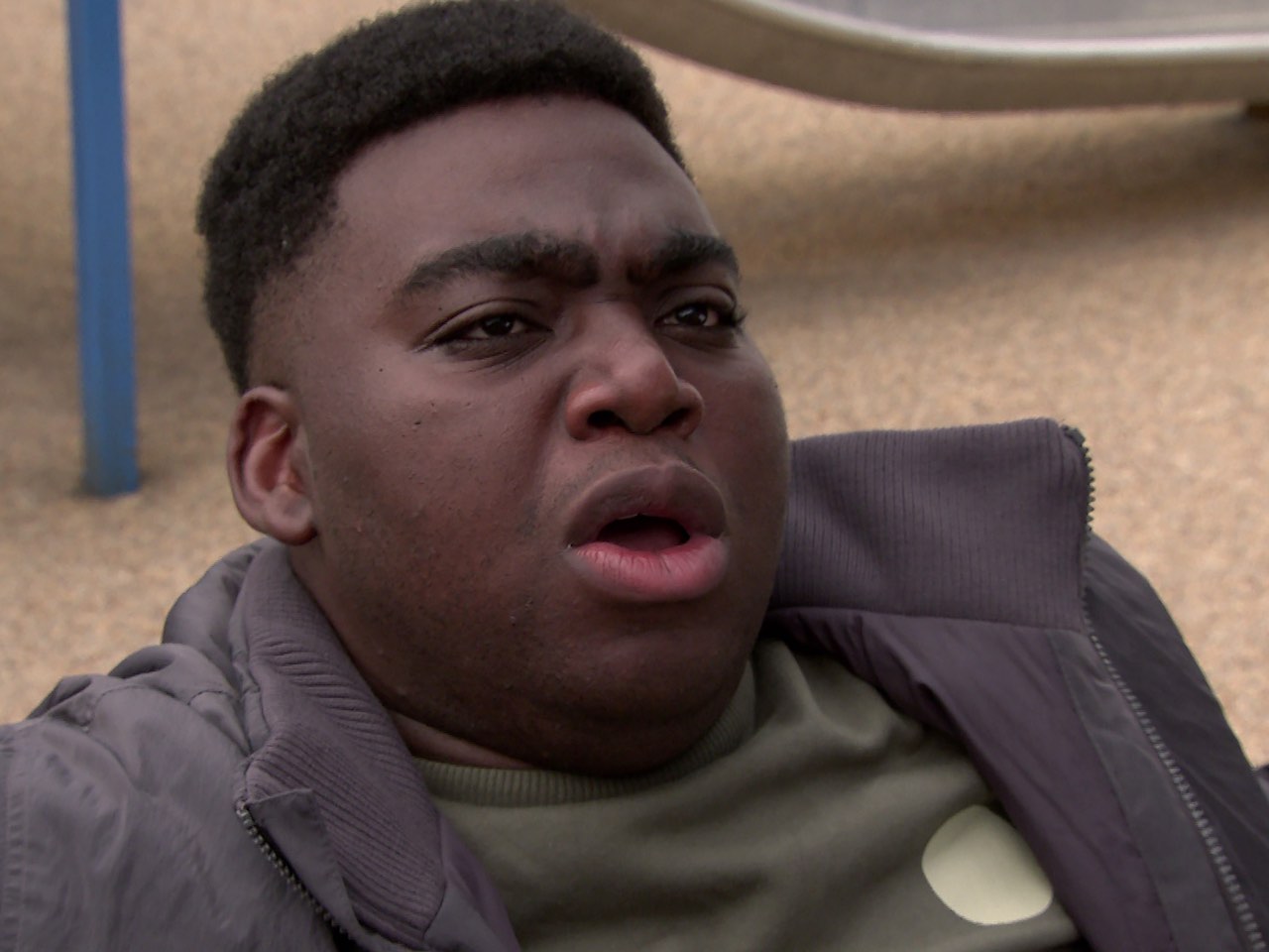 Gav after Ryan attacks him on Coronation Street on October 17, 2023
