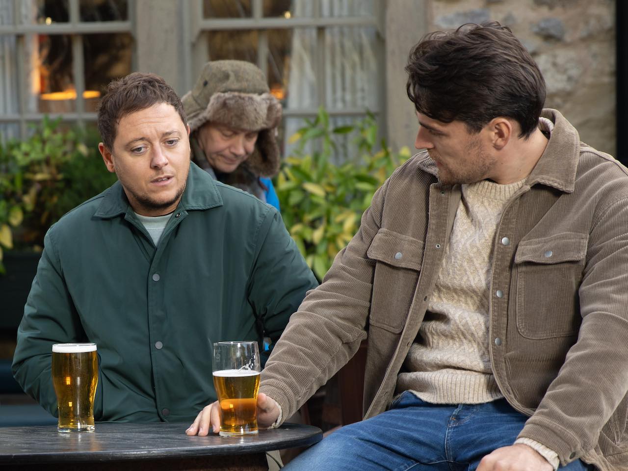 Matty and Mack on Emmerdale on December 4, 2023