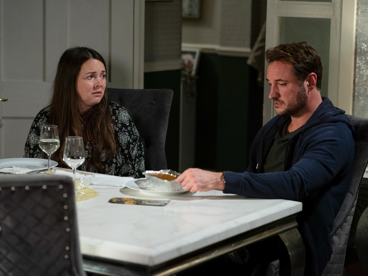 Stacey and Martin on EastEnders on December 23, 2024