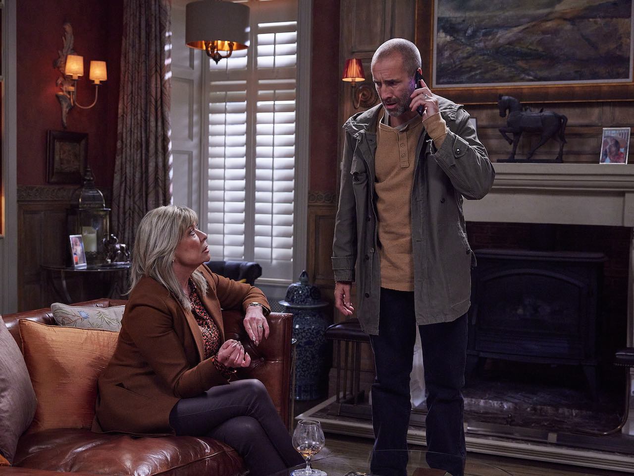 Sam and Kim on Emmerdale on October 9, 2023
