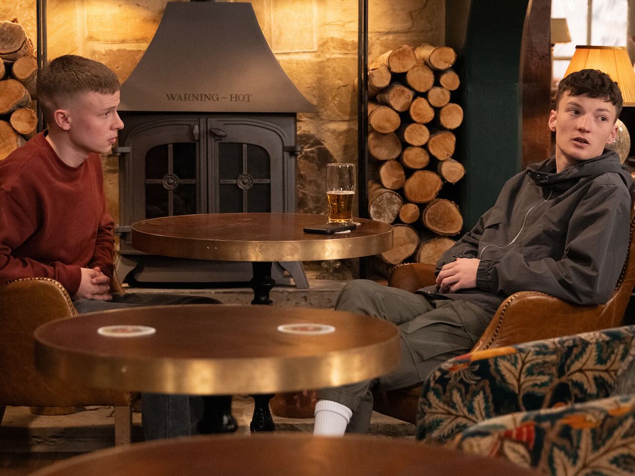 Samson and Josh on Emmerdale on June 18, 2024